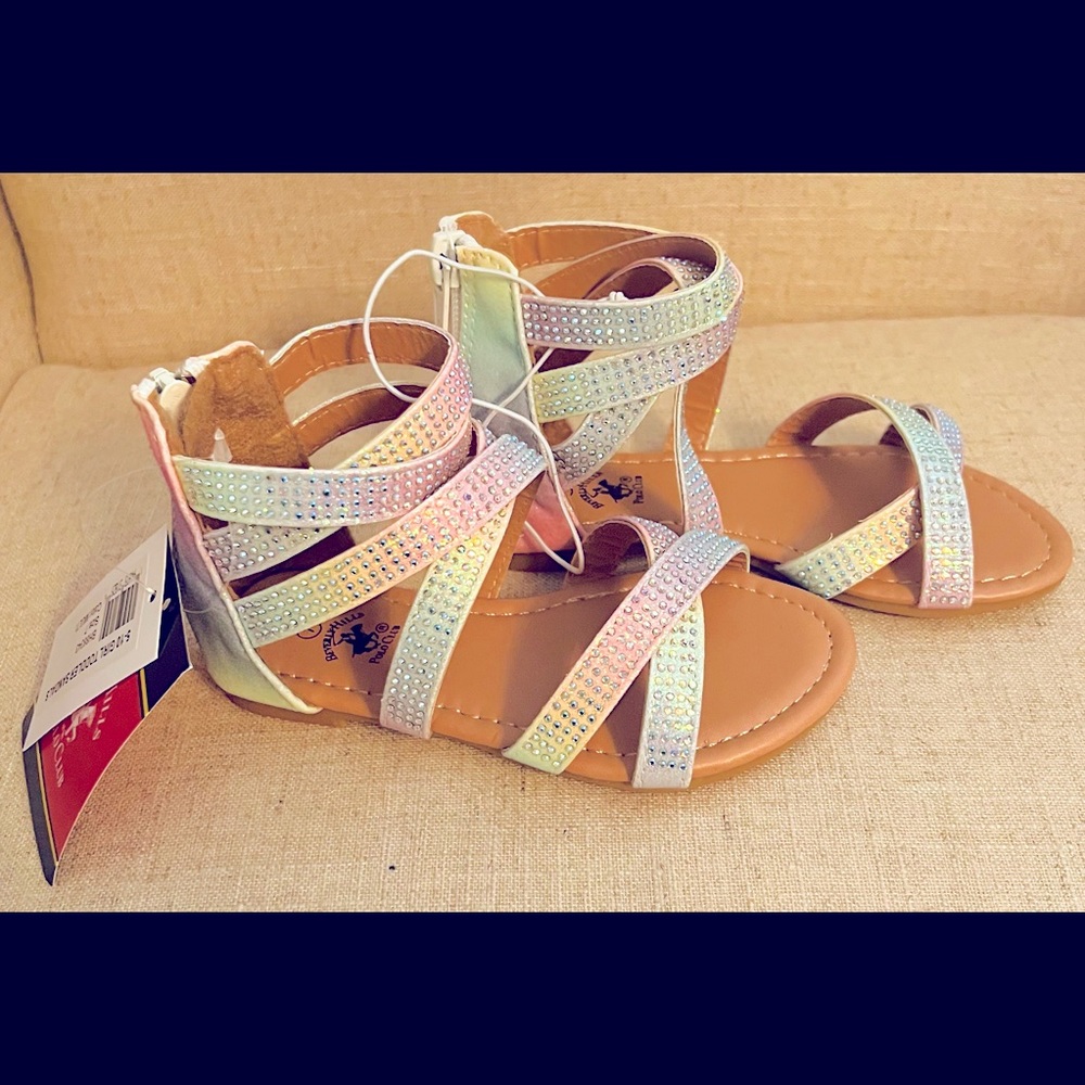 Girls Pastel Ombré Gladiator Sandals